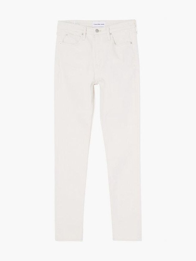 White Calvin Klein High Rise Skinny Women Jeans | HABI-65047