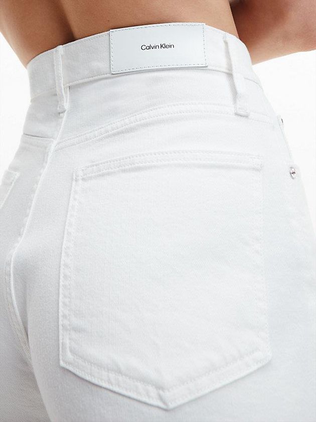 White Calvin Klein High Rise Wide Leg Women Jeans | DWLJ-62759