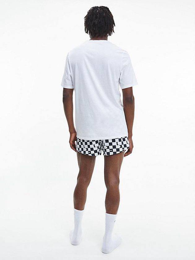 White Calvin Klein Lounge - CK One Men T-Shirt | NFMD-84190