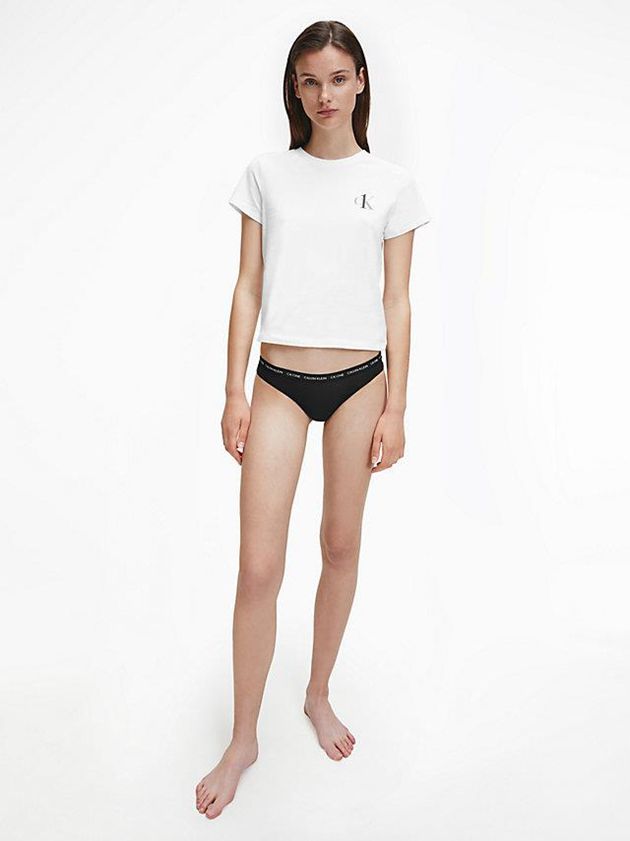 White Calvin Klein Lounge - CK One Women T-Shirt | KOAY-28056