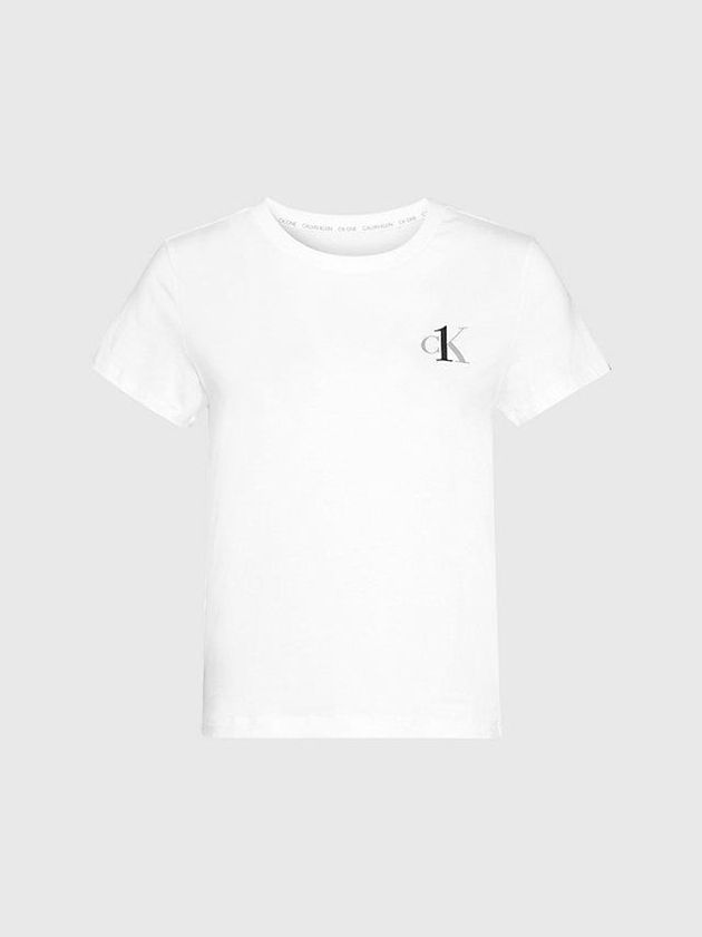 White Calvin Klein Lounge - CK One Women T-Shirt | KOAY-28056