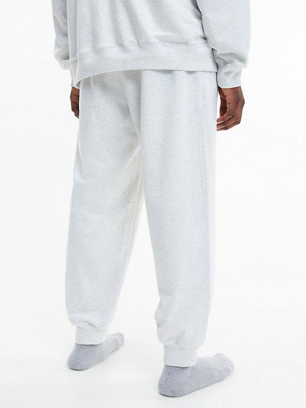 White Calvin Klein Lounge - Modern Cotton Men Joggers | YFMU-27503