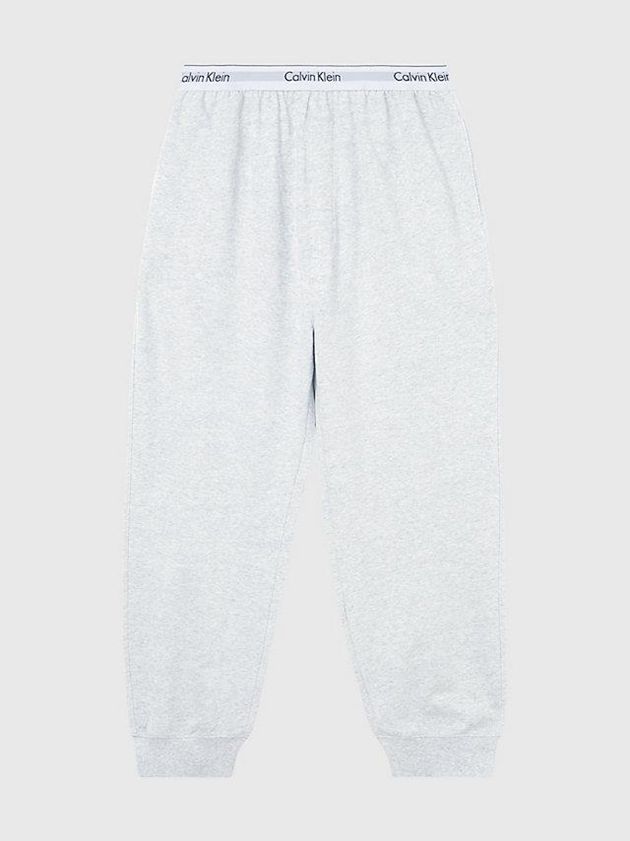 White Calvin Klein Lounge - Modern Cotton Men Joggers | YFMU-27503