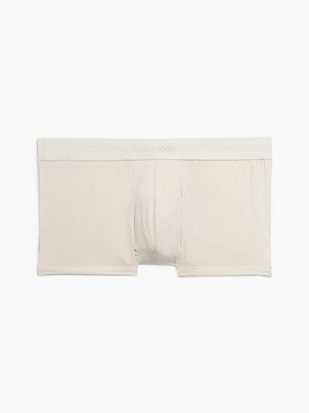 White Calvin Klein Low Rise - Embossed Icon Men Briefs | WUDB-13652