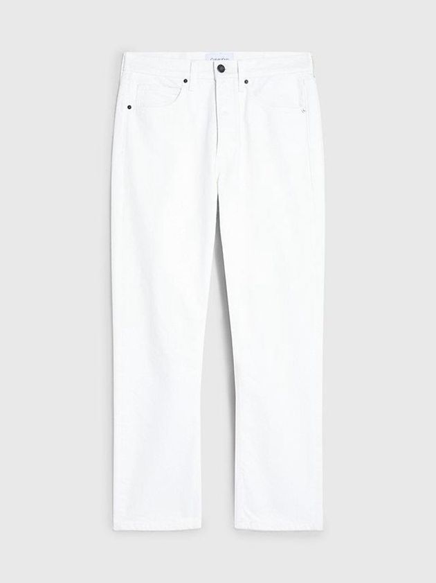 White Calvin Klein Mid Rise Boyfriend Women Jeans | HVRN-05987