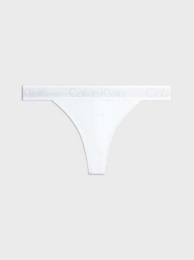 White Calvin Klein Modern Structure Women Thong | ZITW-96087