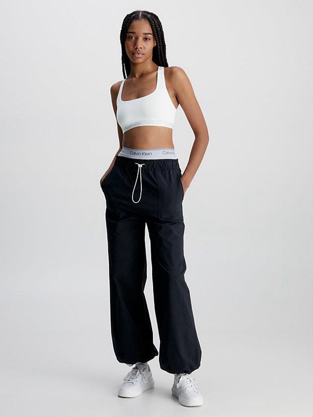 White Calvin Klein Modern Structure Women Bra | CVYX-83502