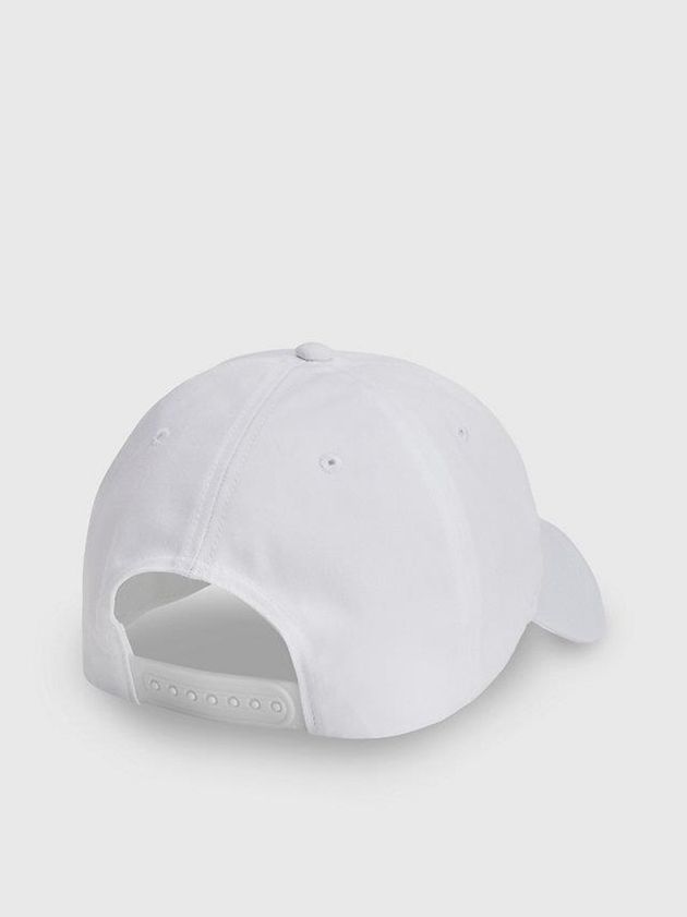 White Calvin Klein Organic Cotton Logo Men Cap | SEGO-26185