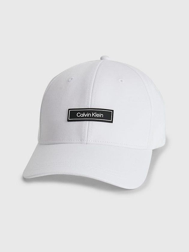 White Calvin Klein Organic Cotton Men Cap | RSPK-34750