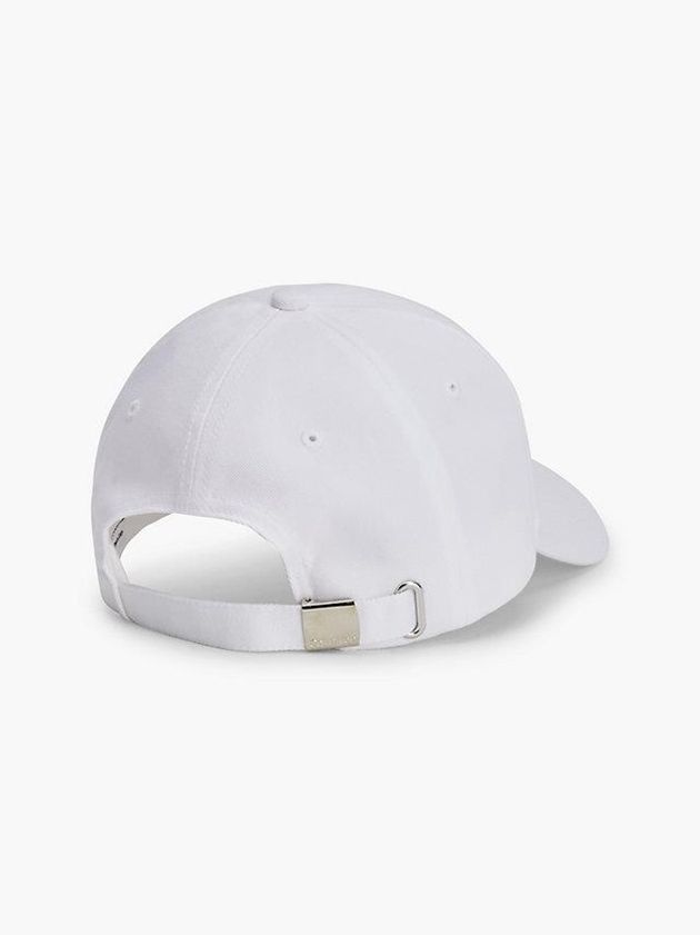 White Calvin Klein Organic Cotton Men Cap | ZHTD-74365