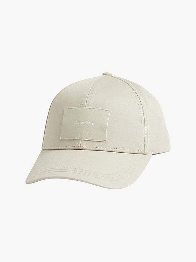 White Calvin Klein Organic Cotton Men Cap | MVRQ-38647