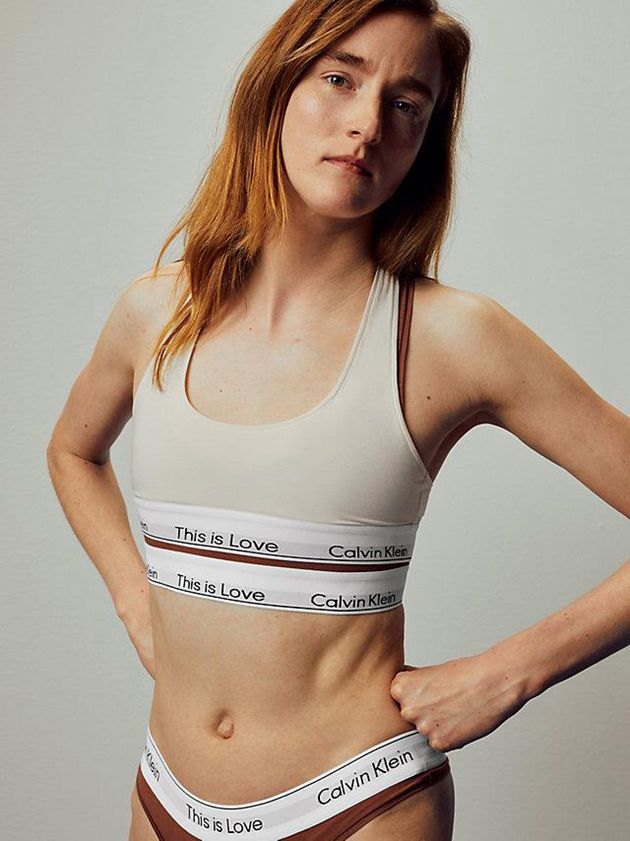 White Calvin Klein Pride Women Bra | LQZU-50824