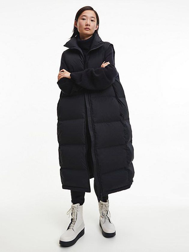 White Calvin Klein Puffer Wedge Rain Women Boots | SIVR-67394