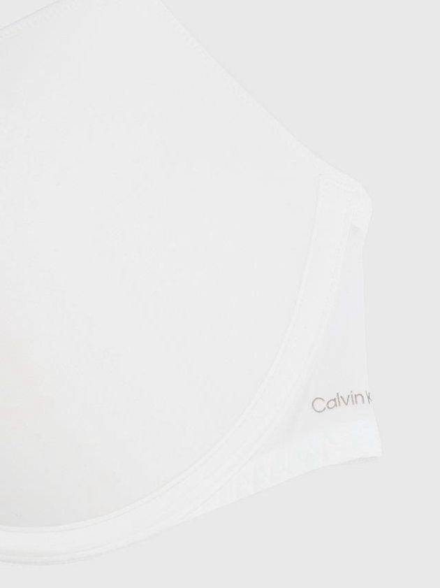 White Calvin Klein Push Up - Sheer Marquisette Women Bra | ZGXU-58241