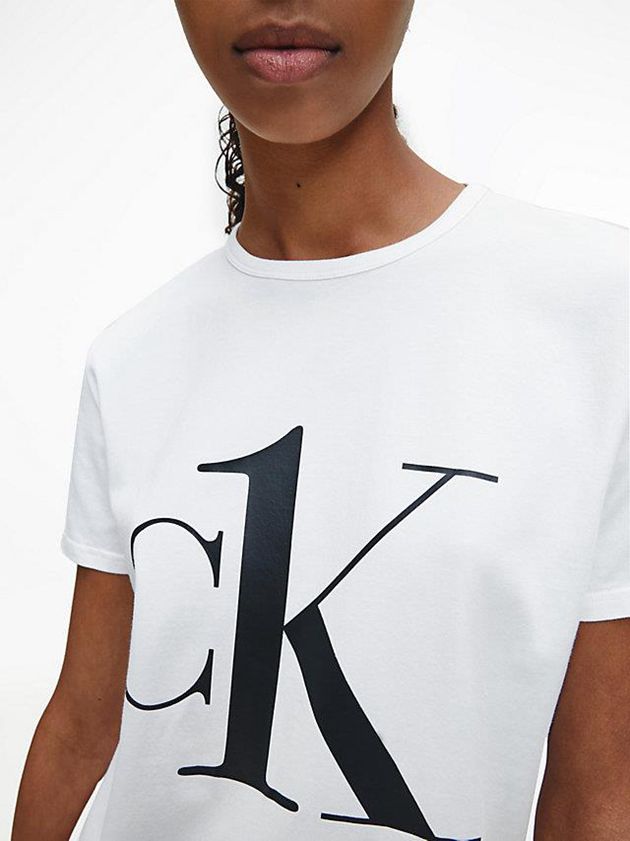 White Calvin Klein Pyjama - CK One Women Top | ZDGE-14376