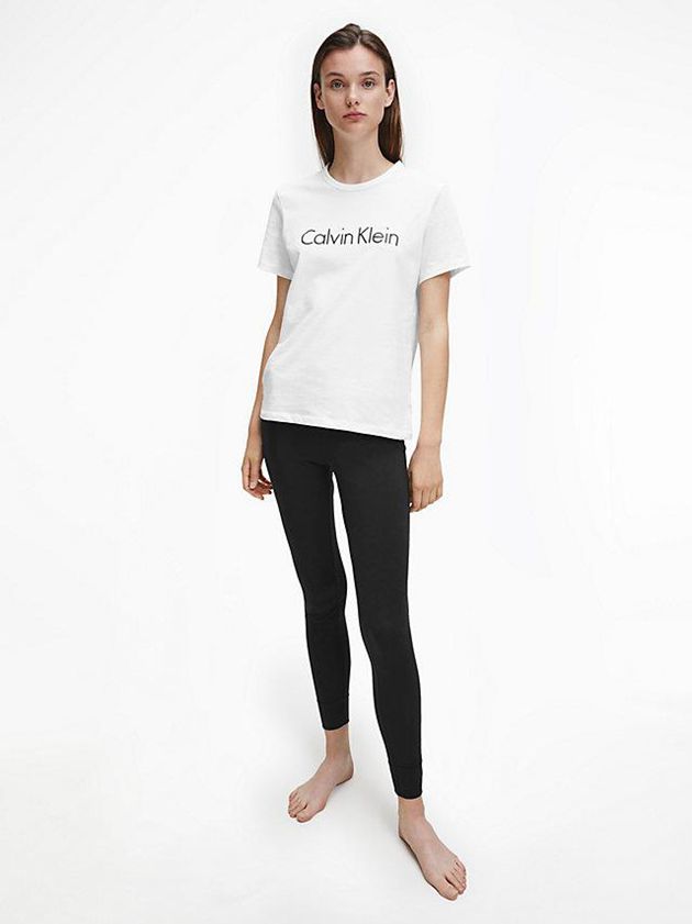 White Calvin Klein Pyjama - Comfort Cotton Women Top | MSPX-73980