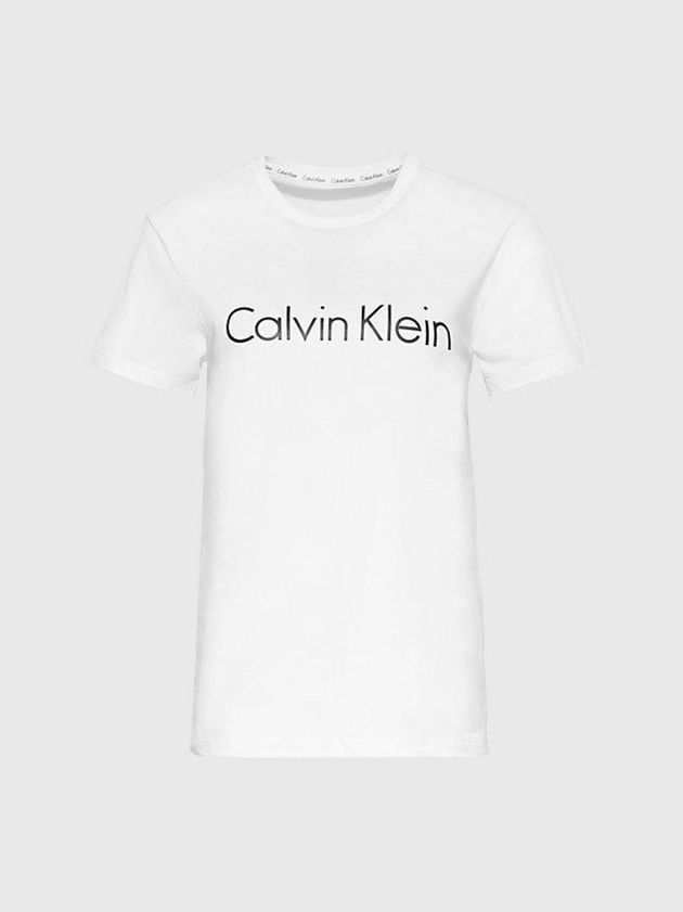 White Calvin Klein Pyjama - Comfort Cotton Women Top | MSPX-73980