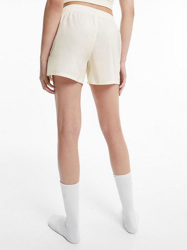 White Calvin Klein Pyjama - Pure Cotton Women Shorts | GMDP-54917