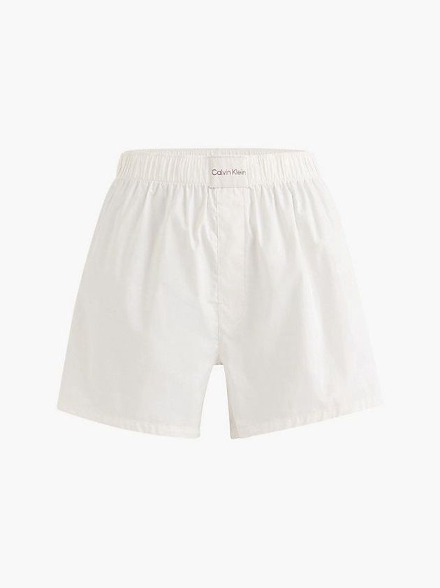 White Calvin Klein Pyjama - Pure Cotton Women Shorts | GMDP-54917