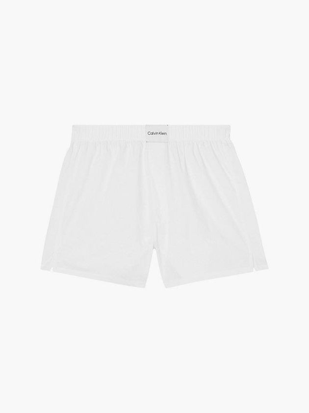 White Calvin Klein Pyjama - Pure Cotton Women Shorts | BELI-74059