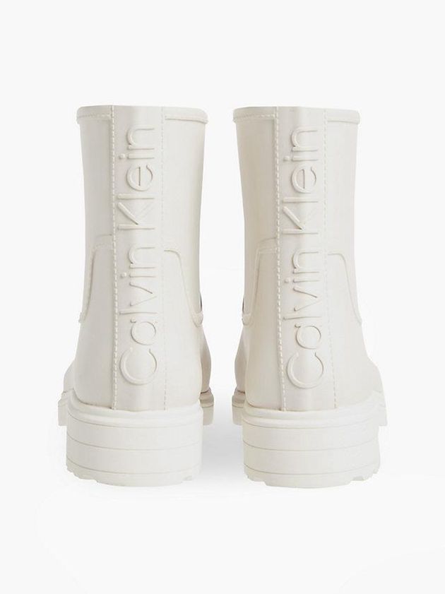 White Calvin Klein Rain Women Boots | AHJN-31094