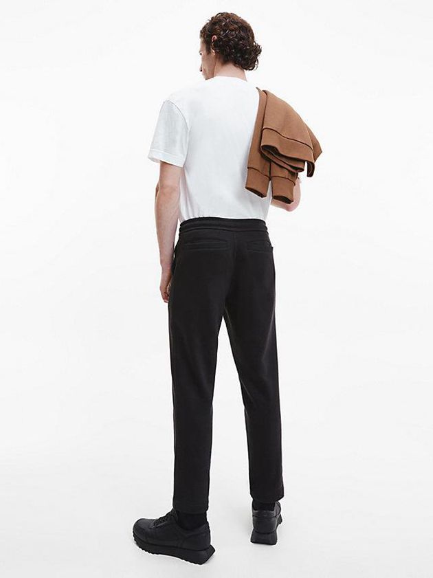 White Calvin Klein Recycled Cotton Men T-Shirt | QHIM-34205