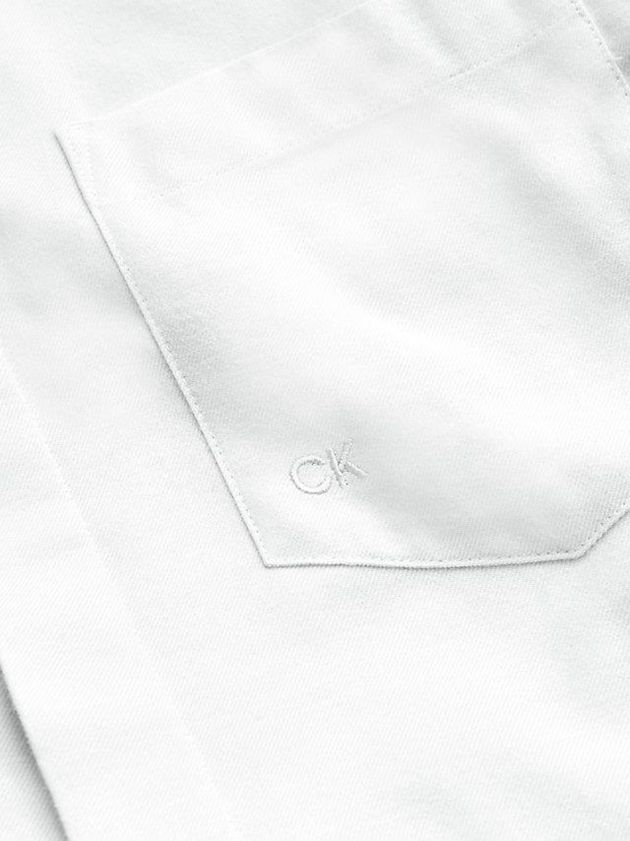 White Calvin Klein Recycled Cotton Men T-Shirt | QHIM-34205