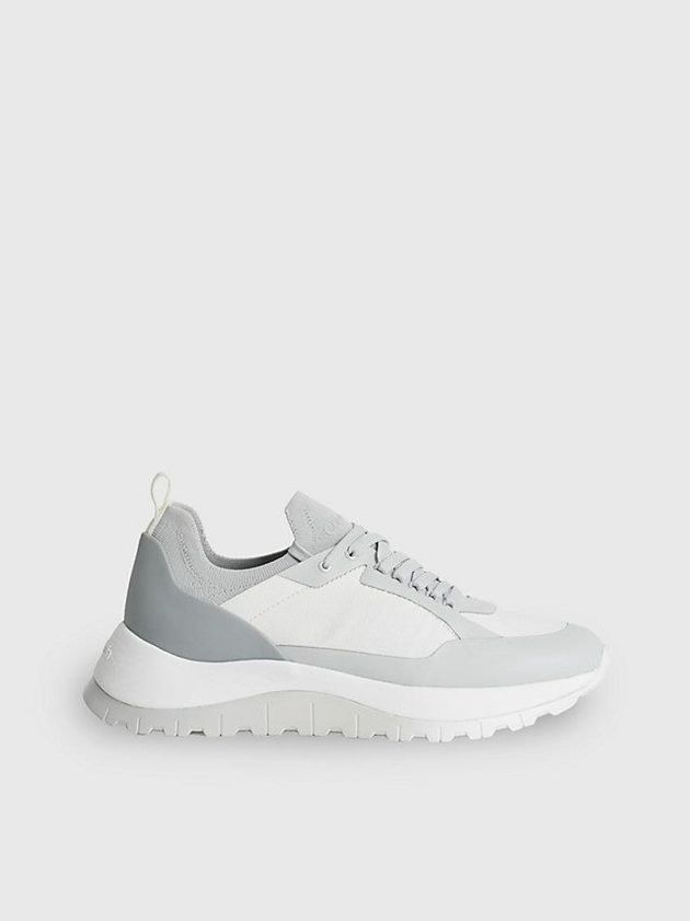 White Calvin Klein Recycled Knit Women Sneakers | MOAN-30961