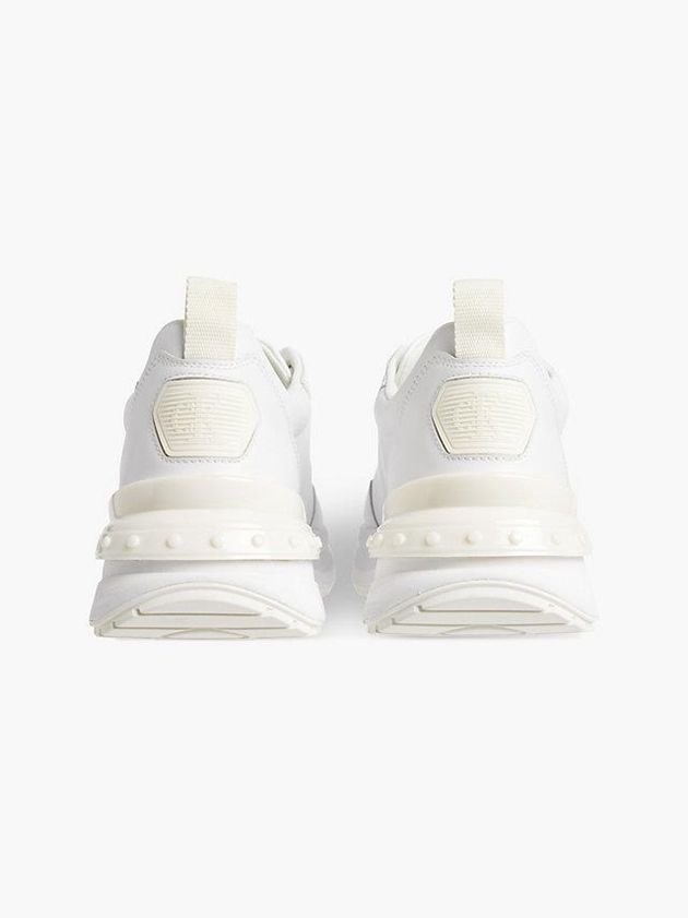 White Calvin Klein Recycled Leather Chunky Men Sneakers | VHZW-54360