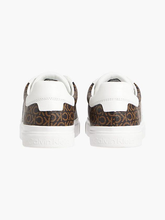 White Calvin Klein Recycled Logo Women Sneakers | XRTK-13908
