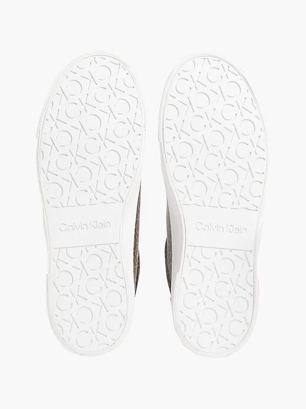 White Calvin Klein Recycled Logo Women Sneakers | XRTK-13908