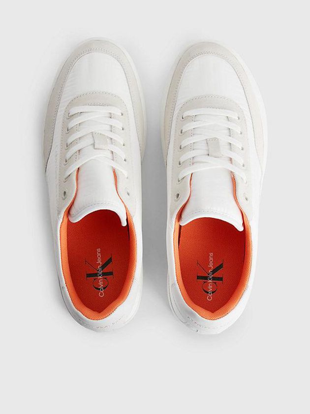 White Calvin Klein Recycled Men Sneakers | REUJ-37852