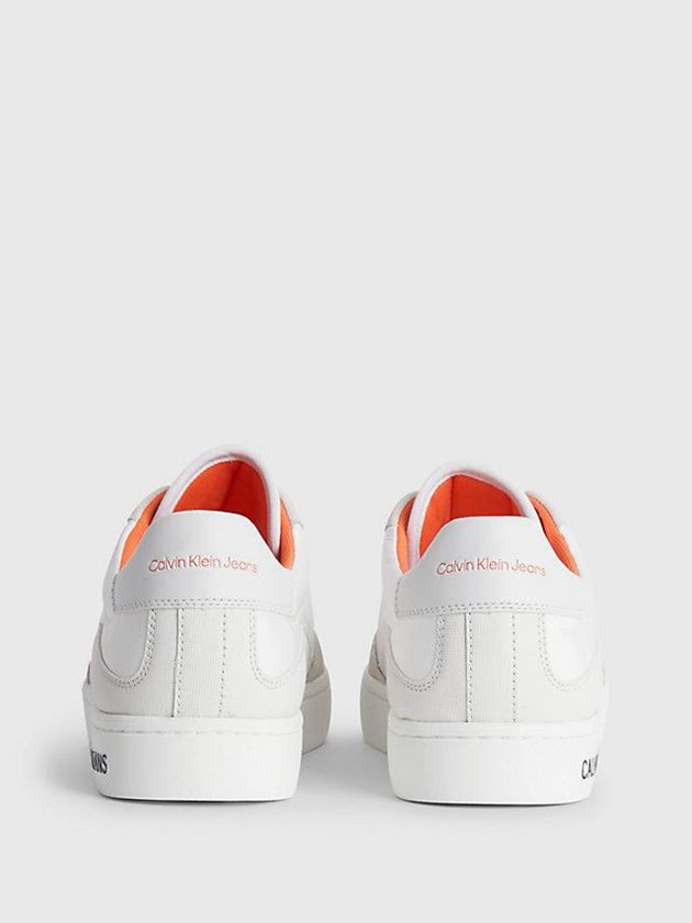 White Calvin Klein Recycled Men Sneakers | REUJ-37852