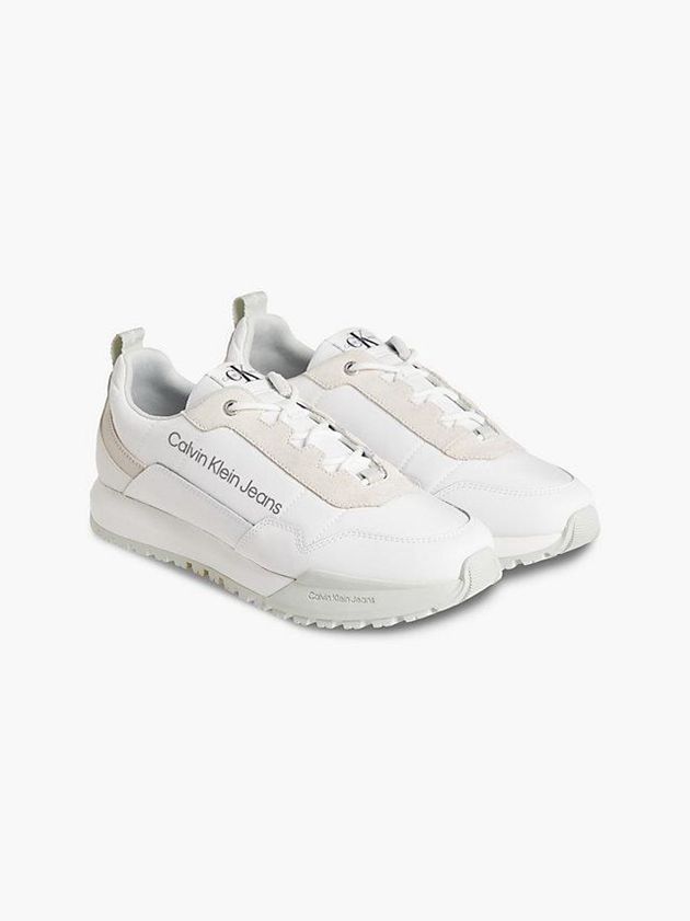 White Calvin Klein Recycled Men Sneakers | UBKR-65794