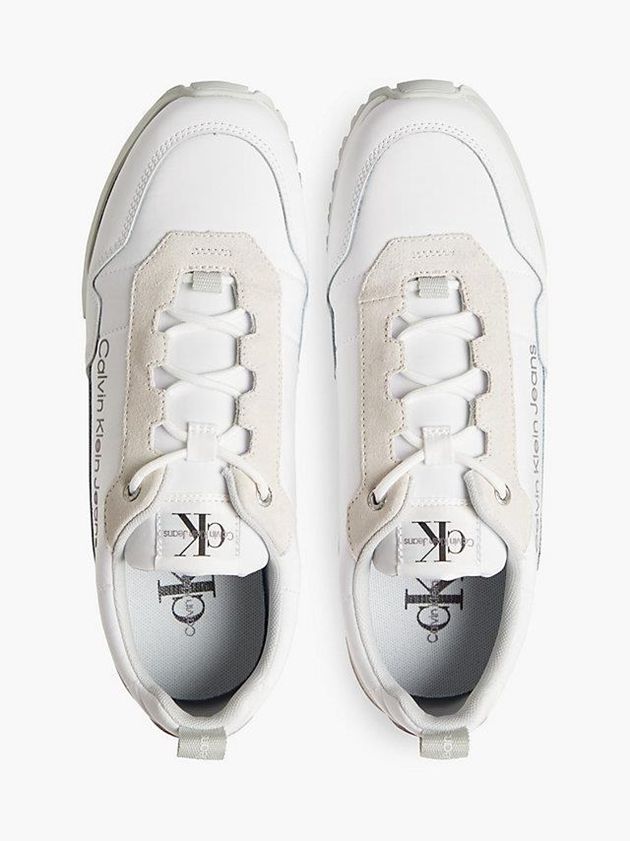 White Calvin Klein Recycled Men Sneakers | UBKR-65794