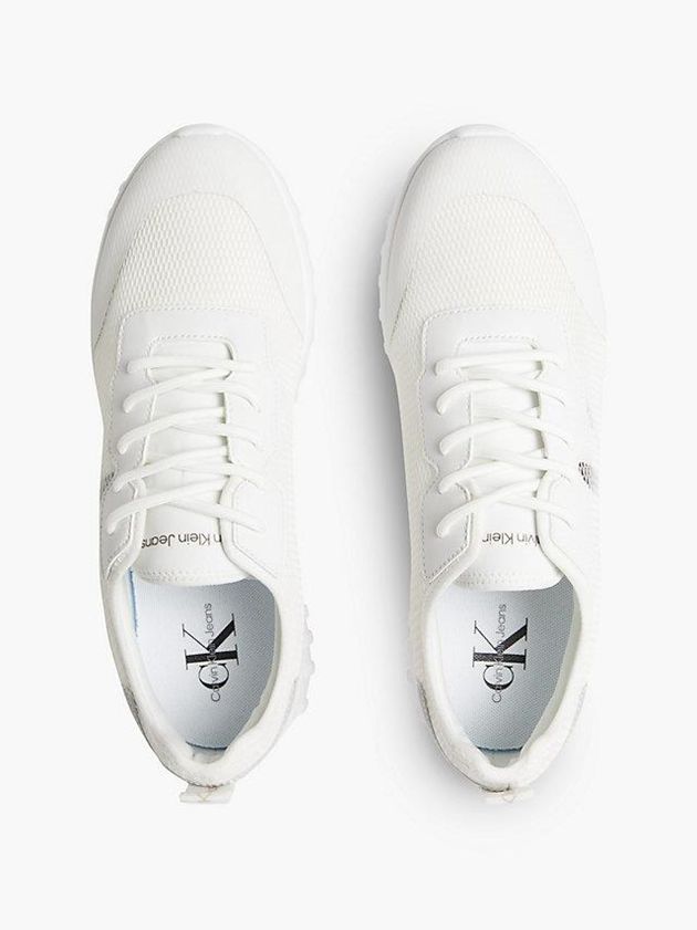 White Calvin Klein Recycled Men Sneakers | KWRV-15708