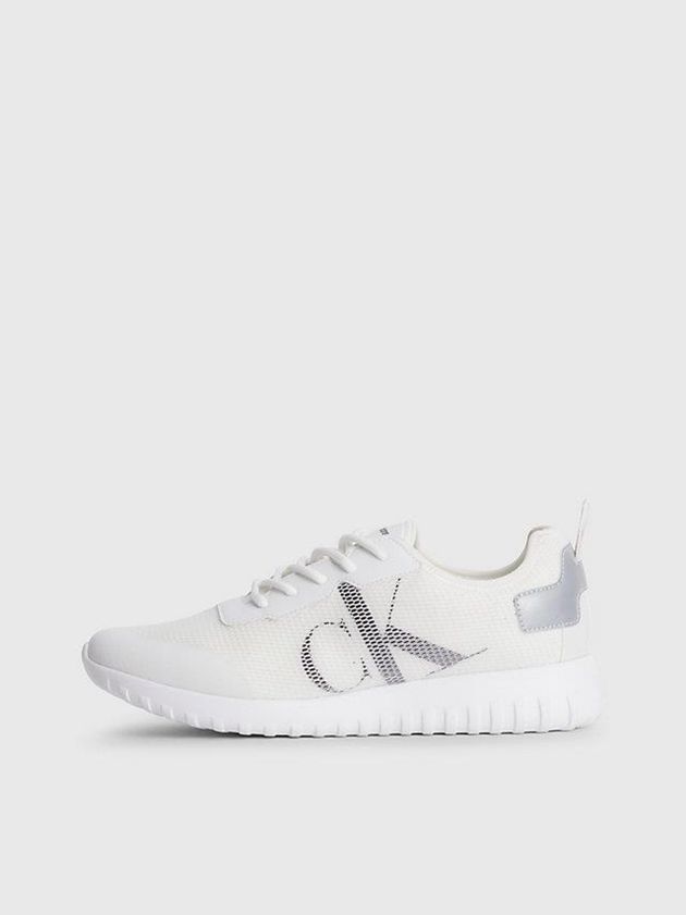 White Calvin Klein Recycled Men Sneakers | KWRV-15708