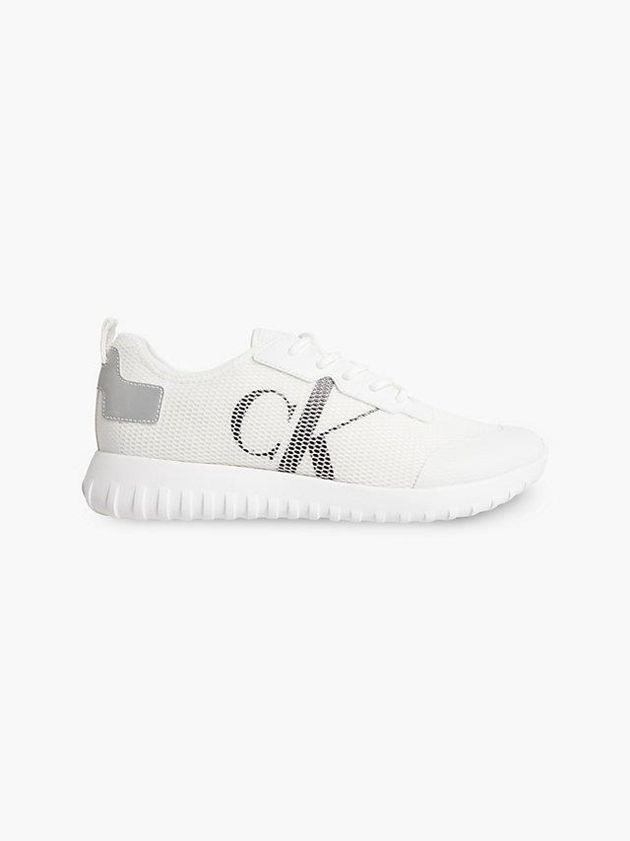 White Calvin Klein Recycled Men Sneakers | KWRV-15708