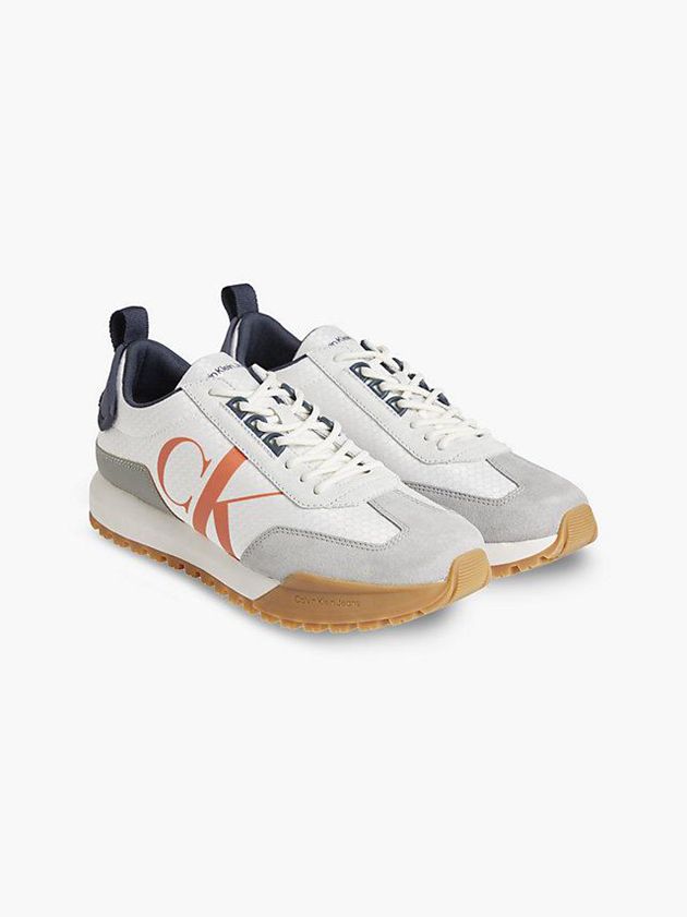 White Calvin Klein Recycled Men Sneakers | OUVG-49523