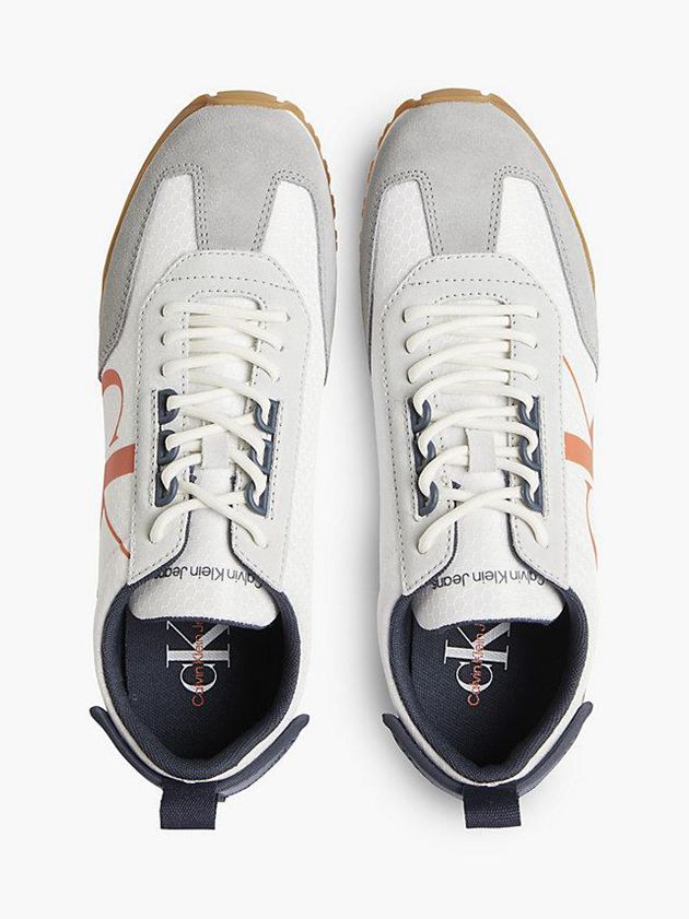 White Calvin Klein Recycled Men Sneakers | OUVG-49523