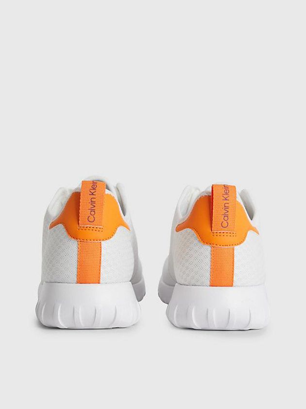 White Calvin Klein Recycled Mesh Men Sneakers | QXFI-59814