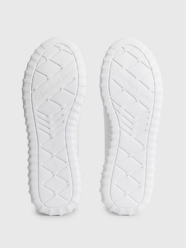 White Calvin Klein Recycled Mesh Men Sneakers | QXFI-59814