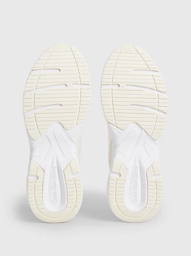 White Calvin Klein Recycled Mesh Women Sneakers | VLYB-45130