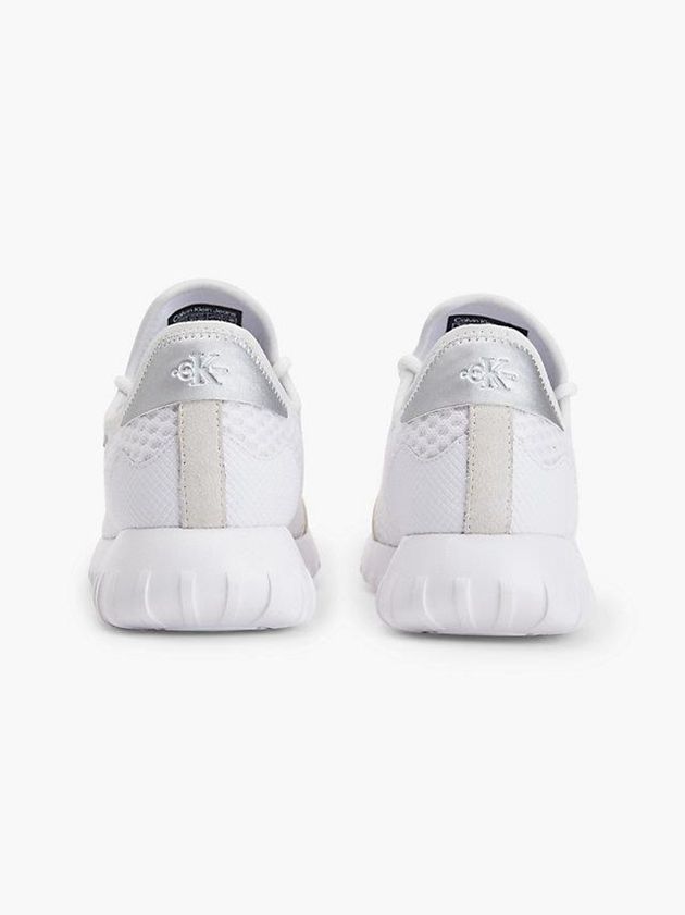 White Calvin Klein Recycled Mesh Women Sneakers | PDYO-10674