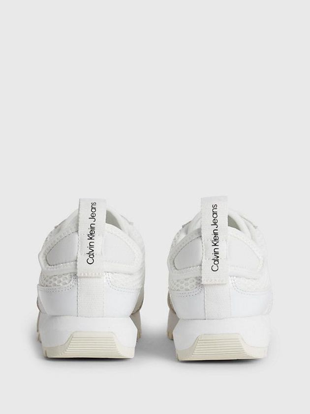 White Calvin Klein Recycled Mesh Women Sneakers | CWRZ-34618