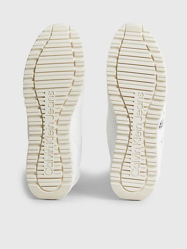 White Calvin Klein Recycled Mesh Women Sneakers | CWRZ-34618