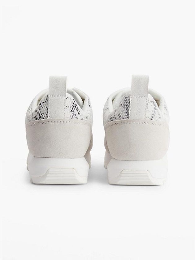 White Calvin Klein Recycled Mesh Women Sneakers | MCQB-72614