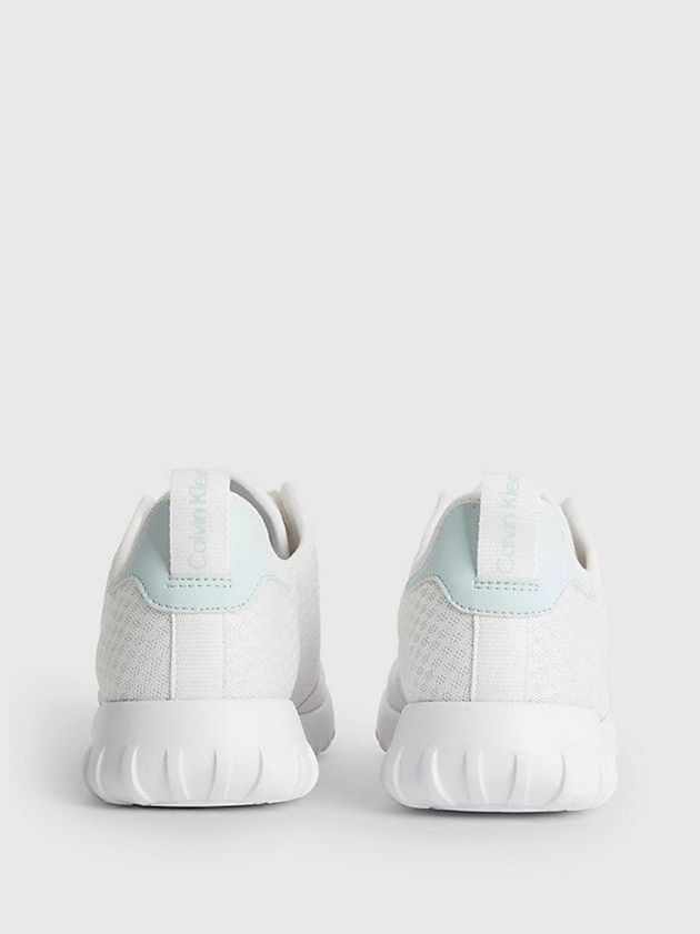 White Calvin Klein Recycled Mesh Women Sneakers | JPLW-48965