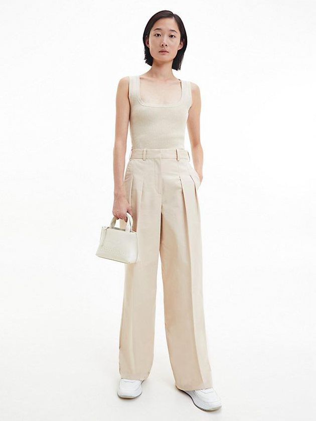 White Calvin Klein Recycled Mini Tote Women Bags | MNCL-07845