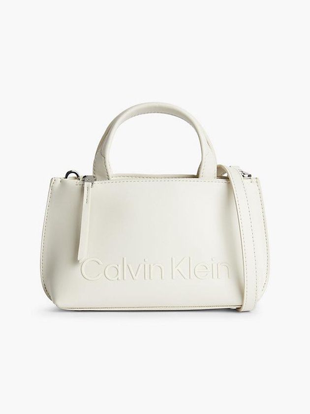 White Calvin Klein Recycled Mini Tote Women Bags | MNCL-07845